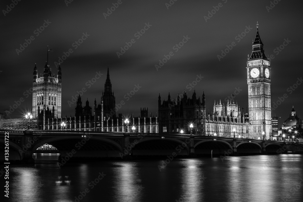Fototapeta Houses of Parliament, Big Ben i Westminster, Londyn