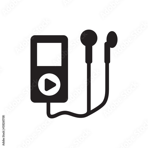 mp3 player icon illustration