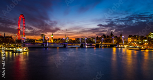 Canvas Print Houses of Parliament, Big Ben and Westminster, London