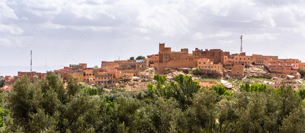 the city of Tinerhir, Morocco