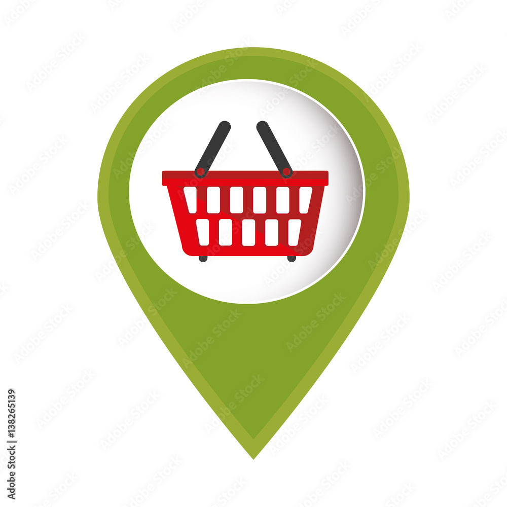 basket shopping commercial icon vector illustration design basket shopping commercial icon vector illustration design
