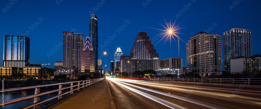 Obraz premium Austin At Night