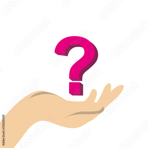 question mark symbol icon vector illustration design