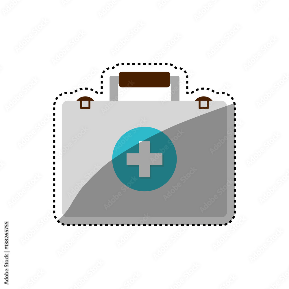 First aid suitcase icon vector illustration graphic design First aid suitcase icon vector illustration graphic design