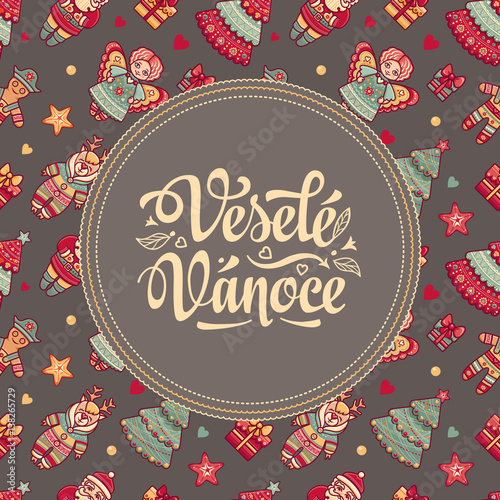 Vesele vanoce -  greeting cards. Xmas in the Czech Republic. 