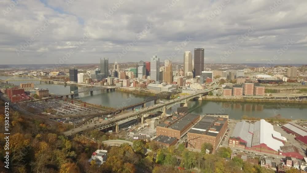 Aerial Shot of Pittsburgh Monongahela Side Aerial Shot of Pittsburgh Monongahela Side