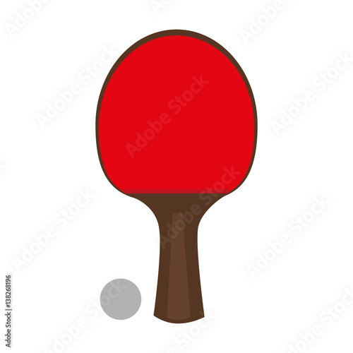 ping pong sport emblem vector illustration design