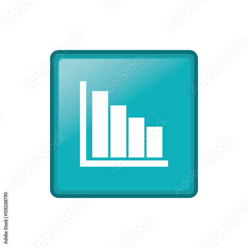 statistic graph report icon vector illustration graphic design