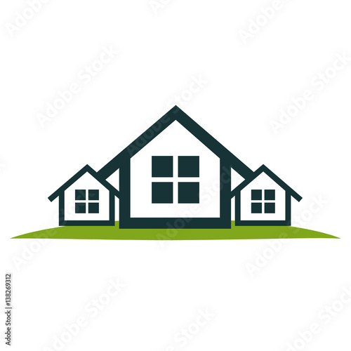 real estate house icon vector illustration design © Gstudio