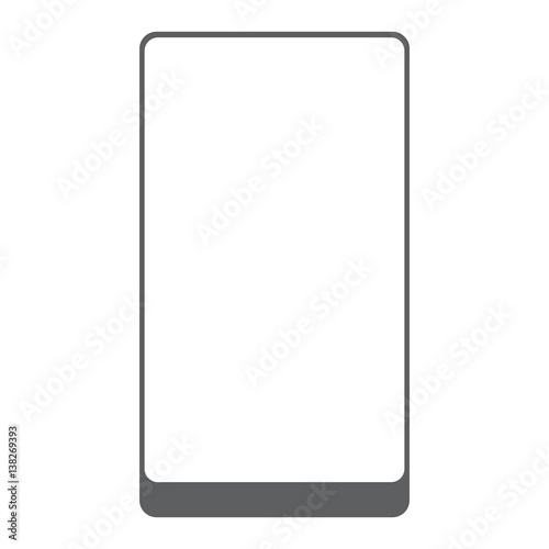 Futuristisches Smartphone-Design: Isoliertes Icon mit Textfreiraum und viel Platz für eigene Designs