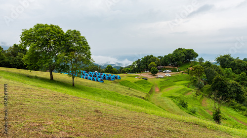 Fotografija NAN,THAILAND-SEPTEMBER 12,2016: Doi Samer Dow from National Park sri nan from nan province, northern Thailand