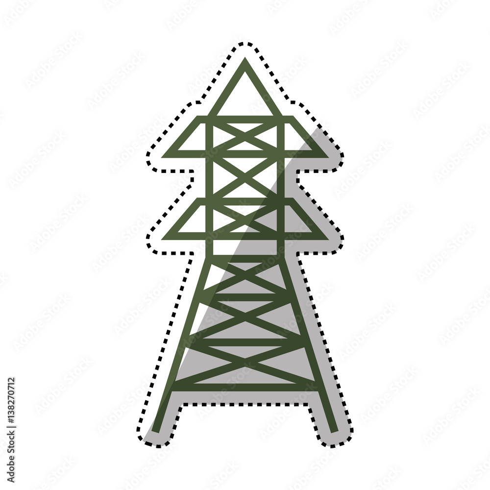 Radio antenna isolated icon vector illustration graphic design
