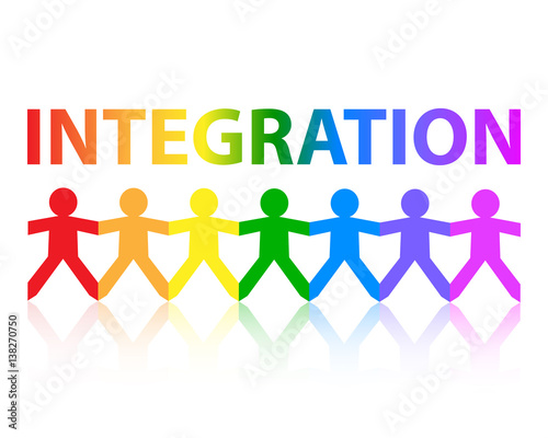 Integration Paper People Rainbow