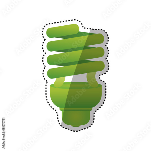 Spiral bulb light icon vector illustration graphic design