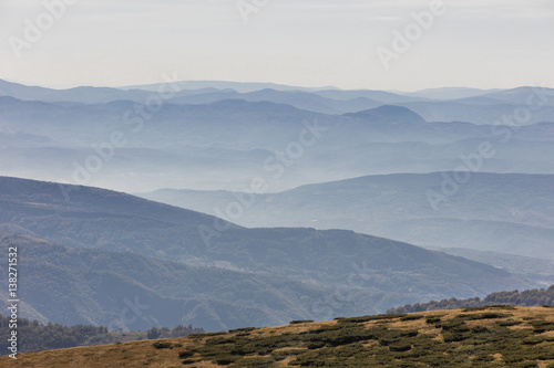 A beautiful landscape over balkan mountains