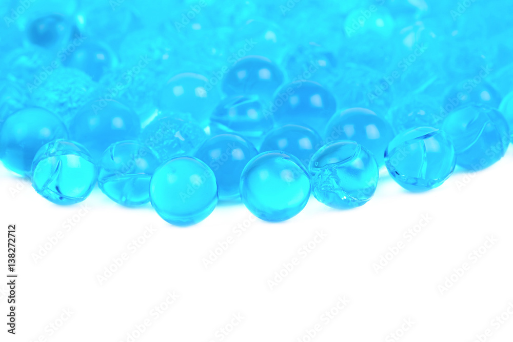 Pile of soil water beads isolated