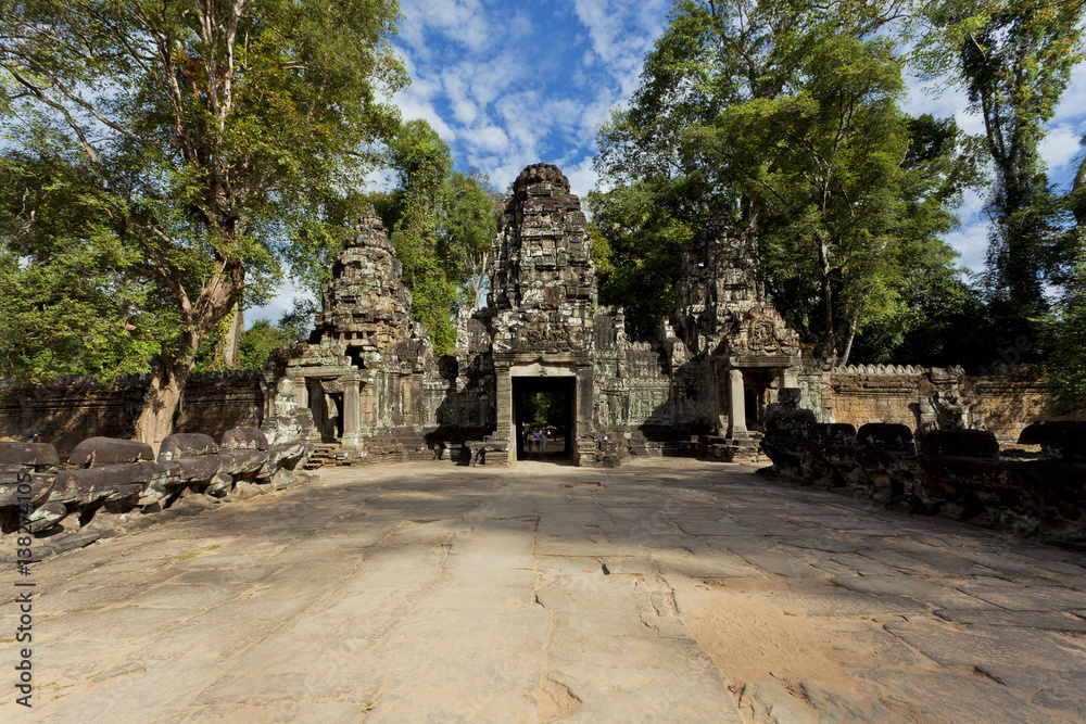 Typical bridge found around Siem Reap Cambodia 