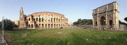 Photography Colosseum Panorama - Rome, Italy