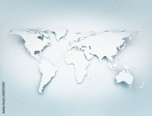 World map 3D