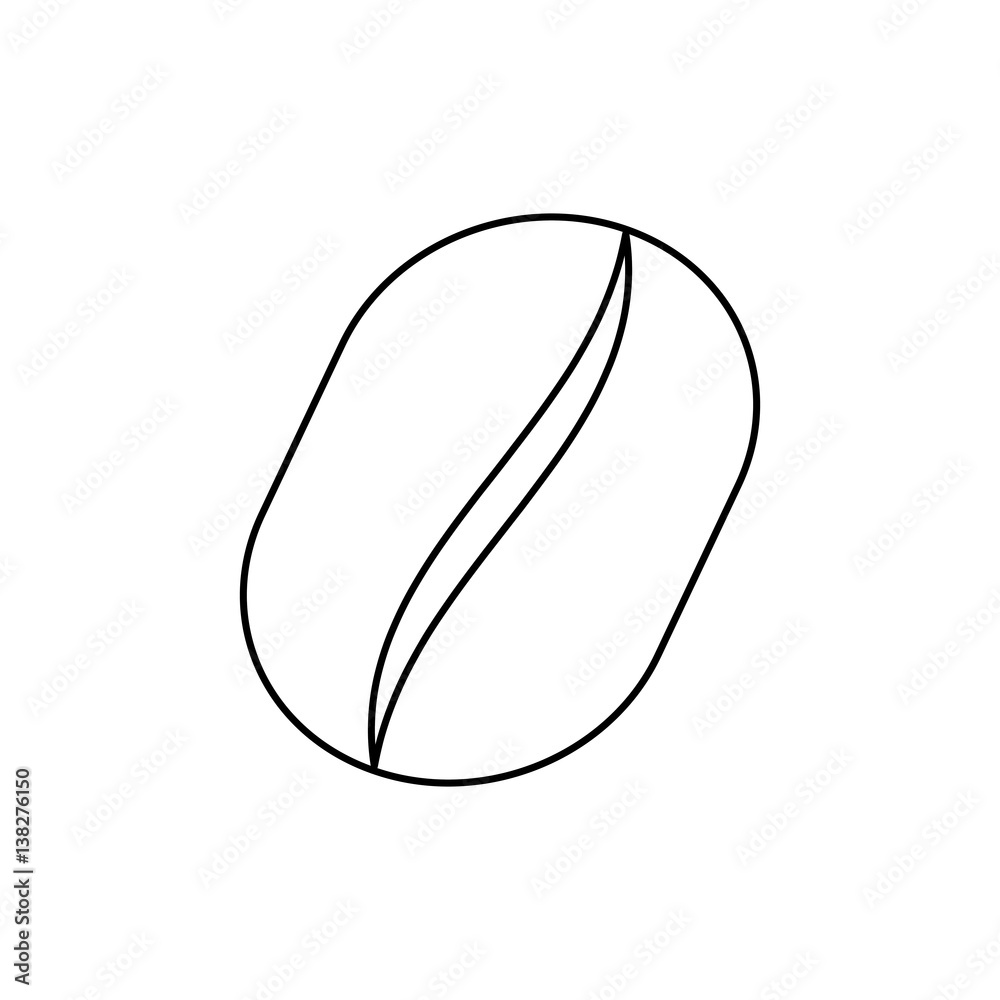 Delicious coffee bean icon vector illustration graphic design Delicious coffee bean icon vector illustration graphic design