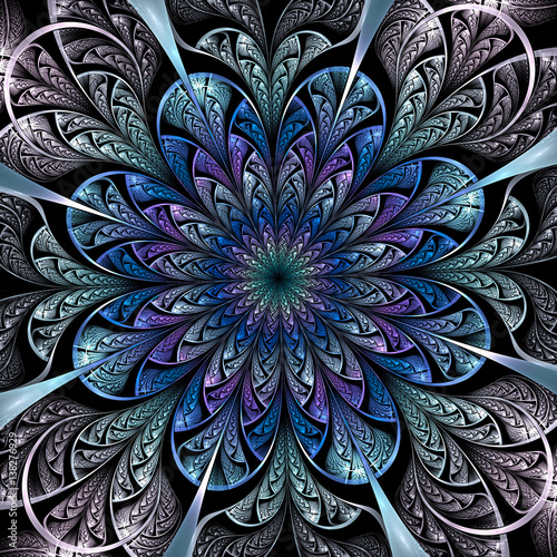 Abstract fractal background computer-generated image