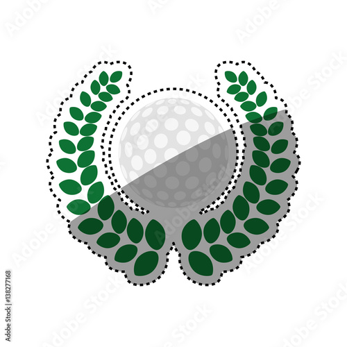 Golf game sport icon vector illustration graphic design