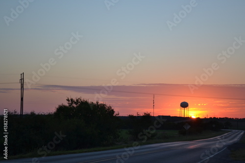 Sunset over Wichita Falls
