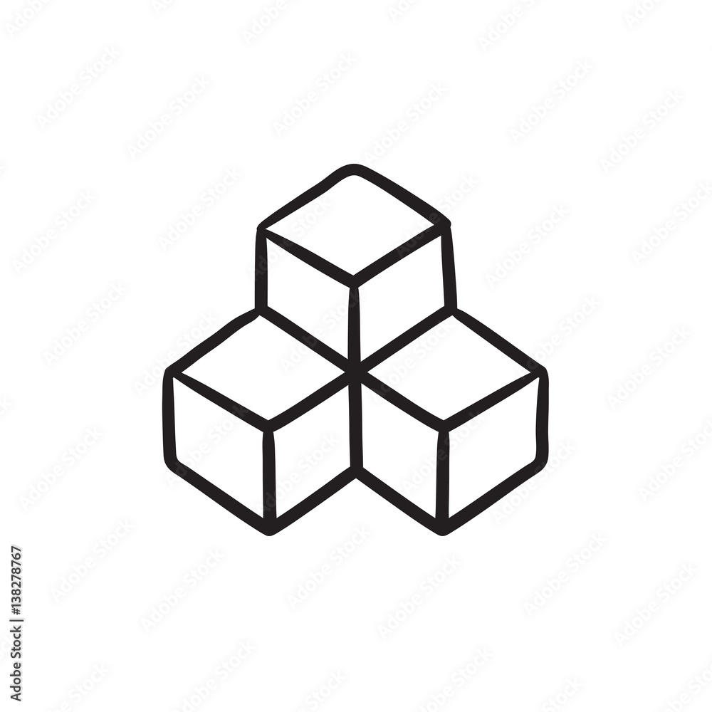 System part sketch icon. System part sketch icon.