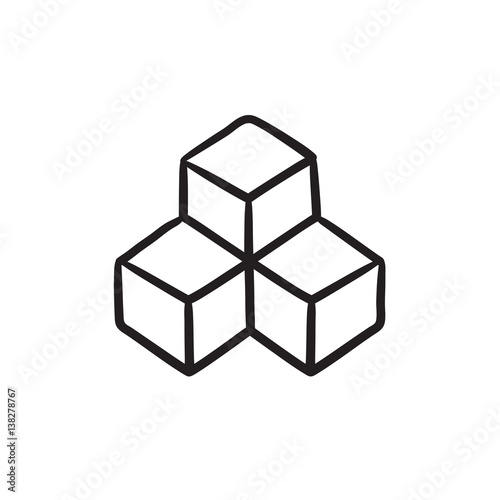 System part sketch icon.