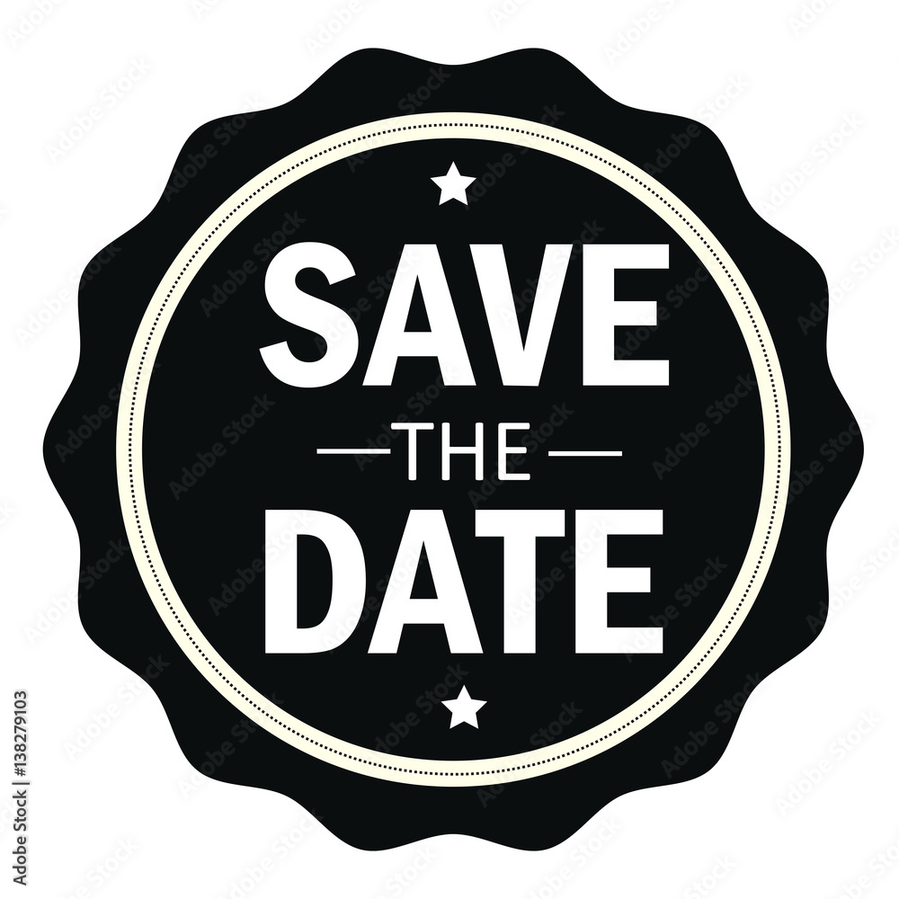 Save the date stamp.Sign.Seal.Logo Stock Vector Adobe Stock