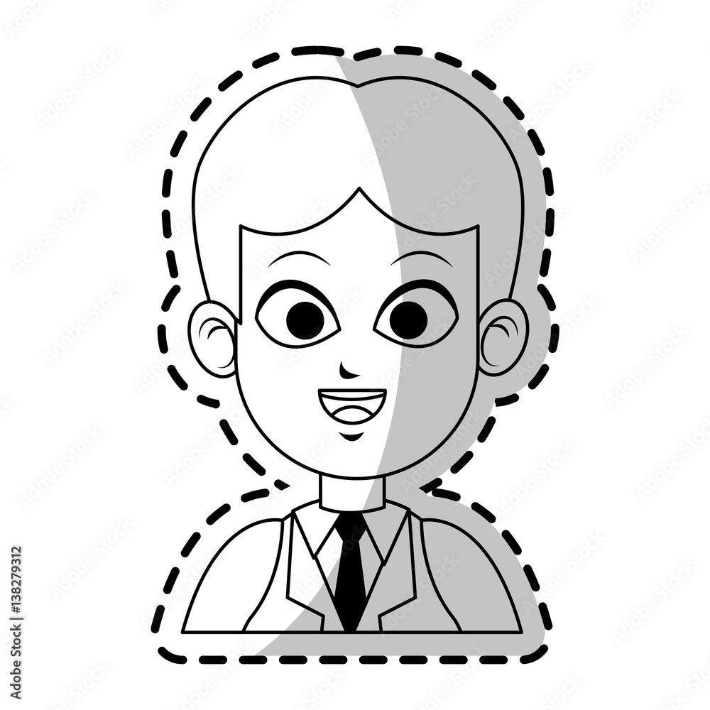 face of young handsome man icon image vector illustration design 