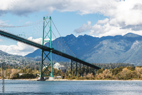 Lions Gate Bridge in Vancouver, BC, Canada photo