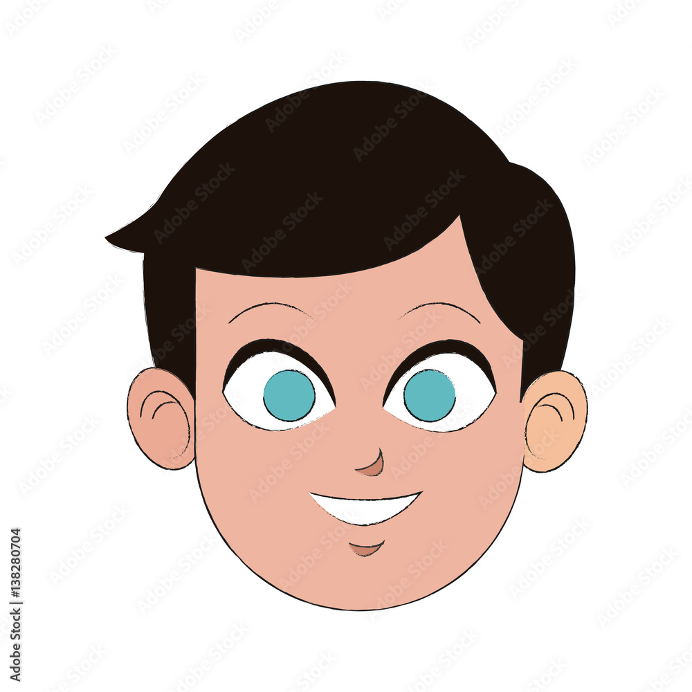 face of young handsome man icon image vector illustration design face of young handsome man icon image vector illustration design