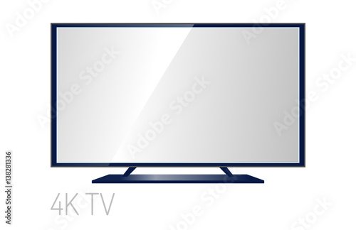 TV screen lcd monitor template electronic device technology digital size diagonal display and video modern plasma home computer vector illustration.