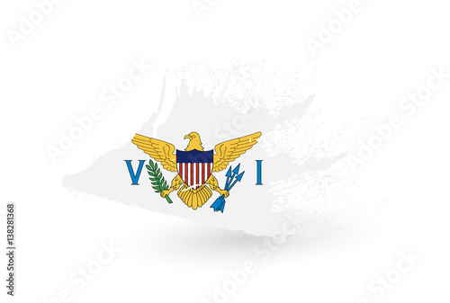 Hand drawn flag of Virgin Islands