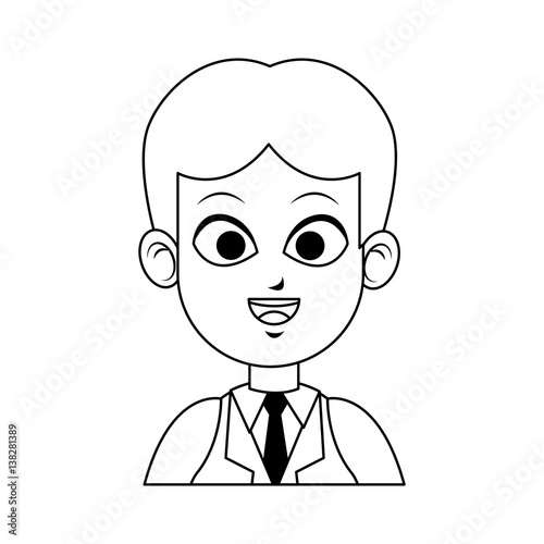 young businessman icon image vector illustration design 