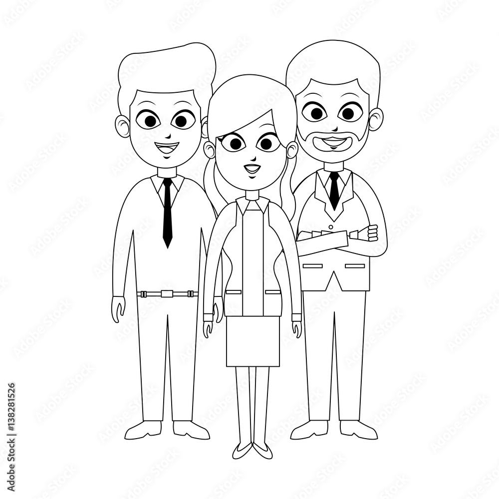 team of young business people icon image vector illustration design team of young business people icon image vector illustration design