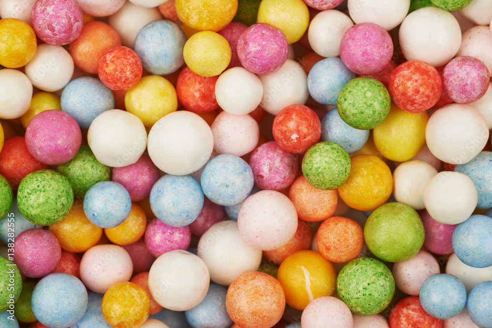 Surface coated with colorful balls Surface coated with colorful balls