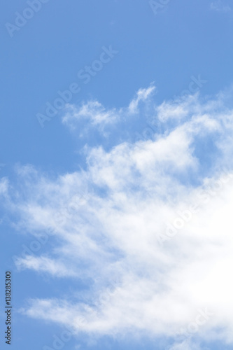 Natural background of blue sky and cloud