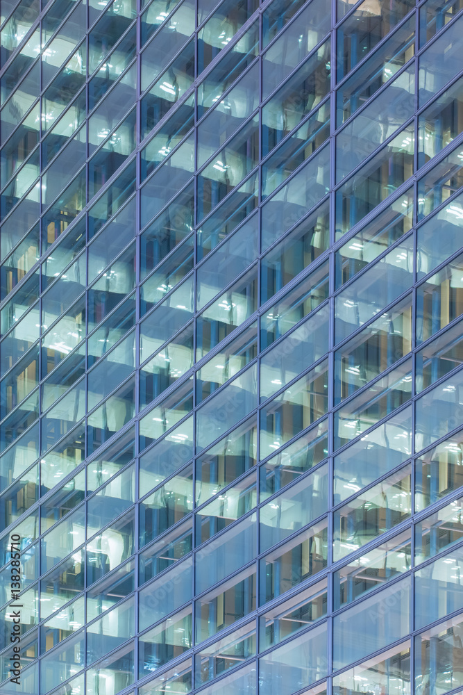 Obraz premium Close - up High rise modern building pattern and background