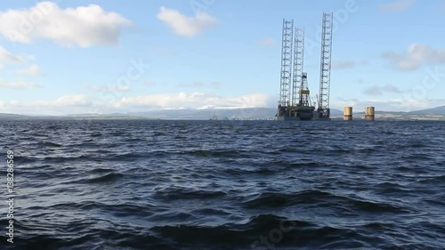 Oil rigs in Cromarty Firth Scotland
 photo