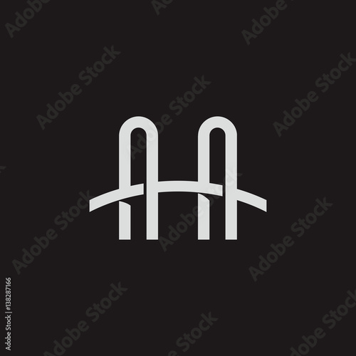 Abstract bridge logo