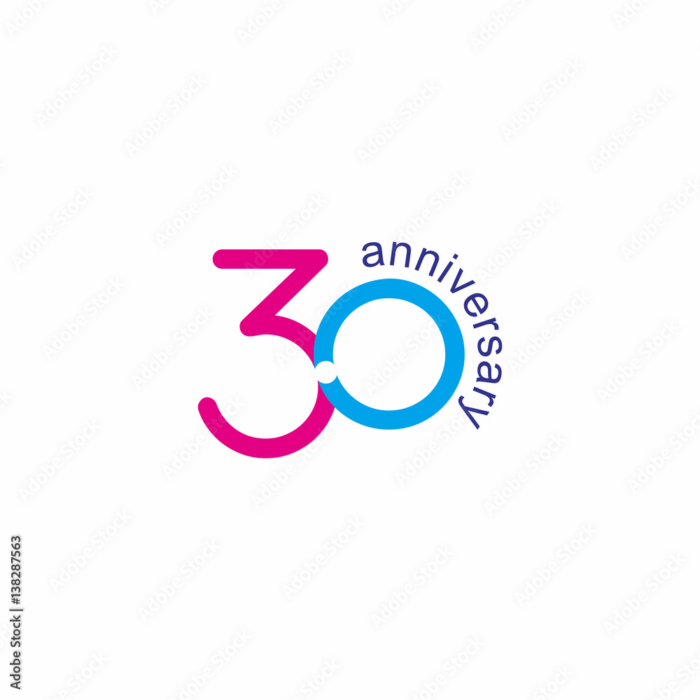 thirty anniversary logo thirty anniversary logo