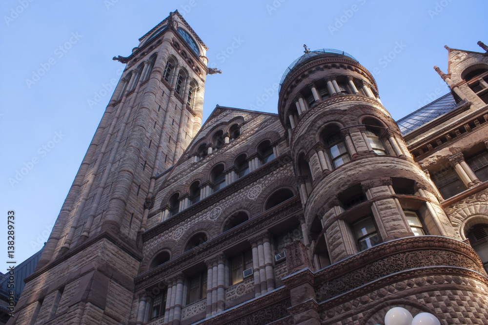 Aspect of the old city hall of Toronto