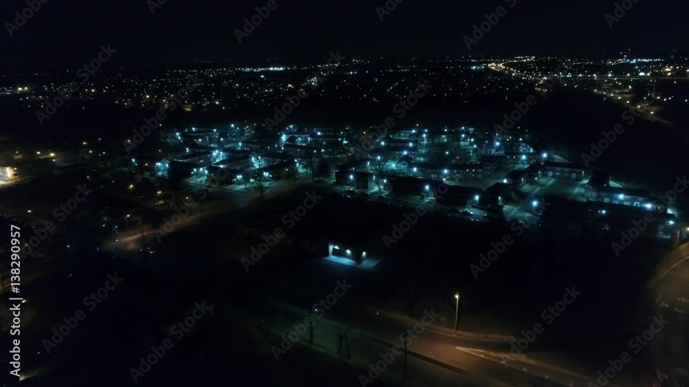 Aerial View of Futuristic Housing/Apartment Complex Near Philadelphia Aerial View of Futuristic Housing/Apartment Complex Near Philadelphia