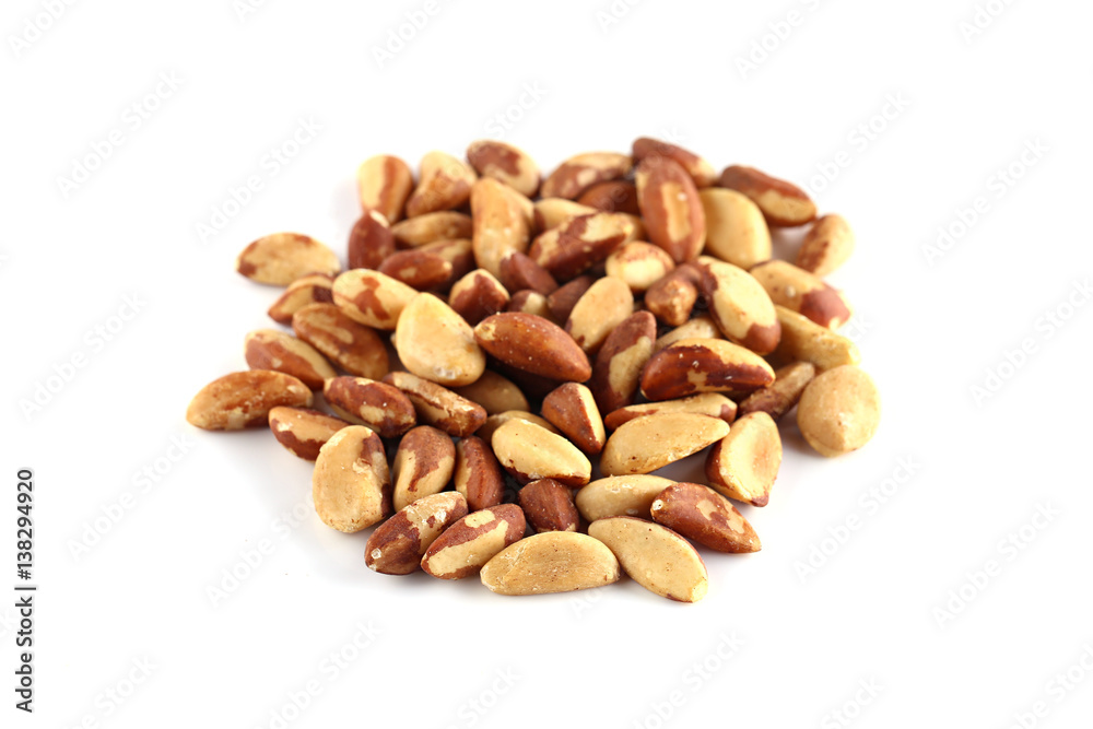 Brazil nuts on a white background 1 Brazil nuts on a white background 1