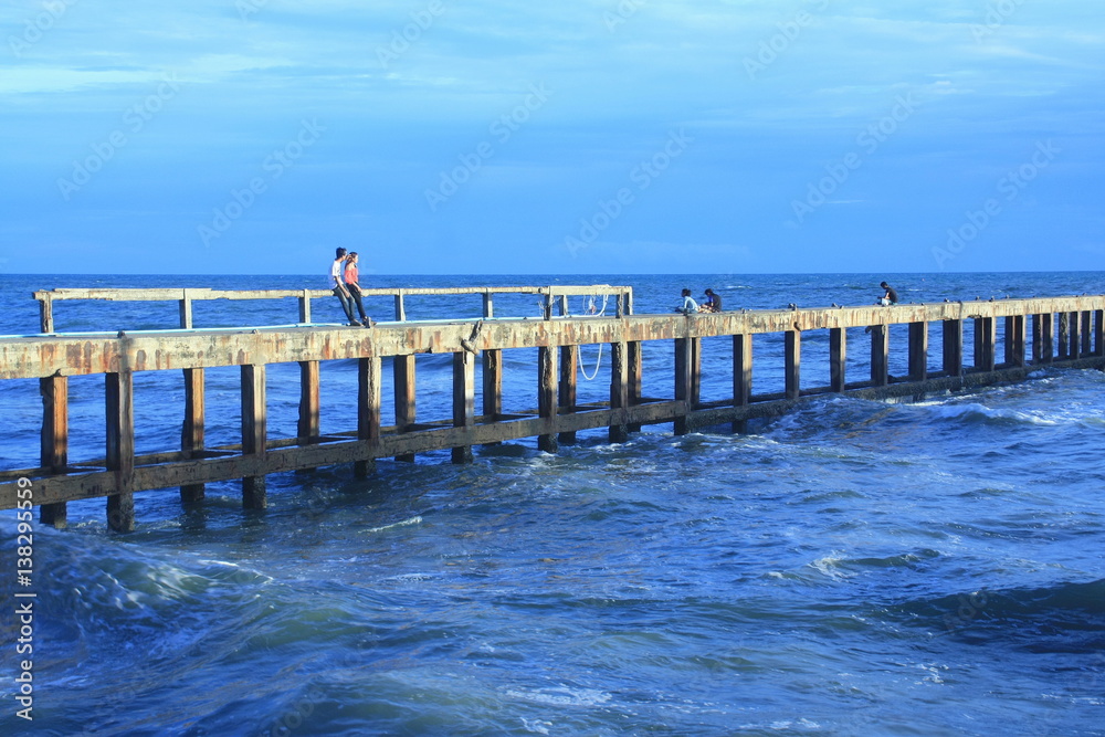 Fototapeta premium Beautiful sunset at the beach