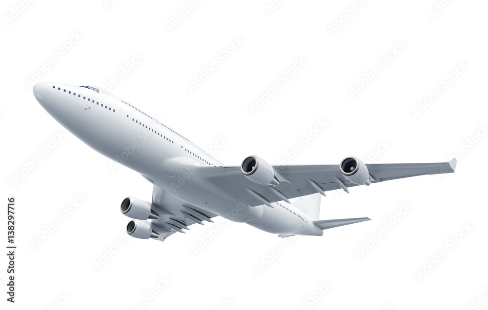 Airplane isolated on white background Airplane isolated on white background
