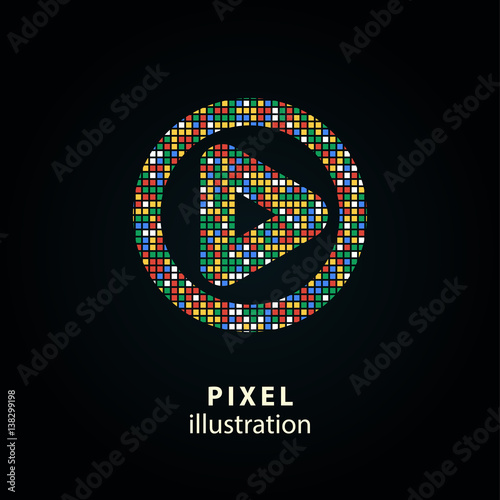 Start - pixel illustration.