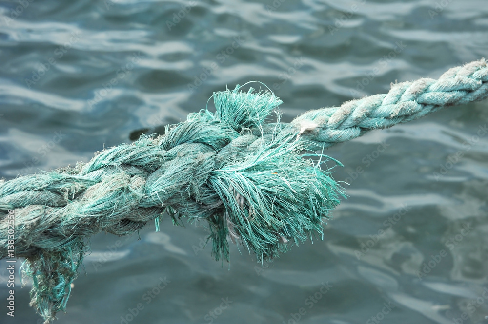 Fototapeta premium Old mooring rope